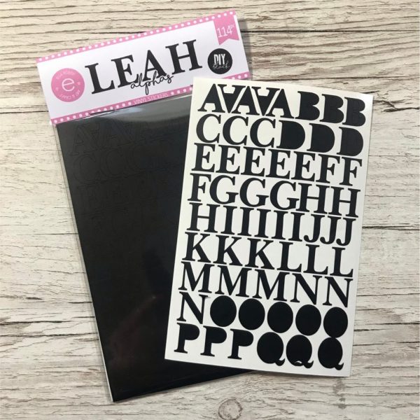 Leah Alphas Black- 114 Pc Stickers