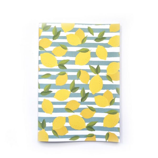 Lemon Stripes - A5 - Lined - Notebook
