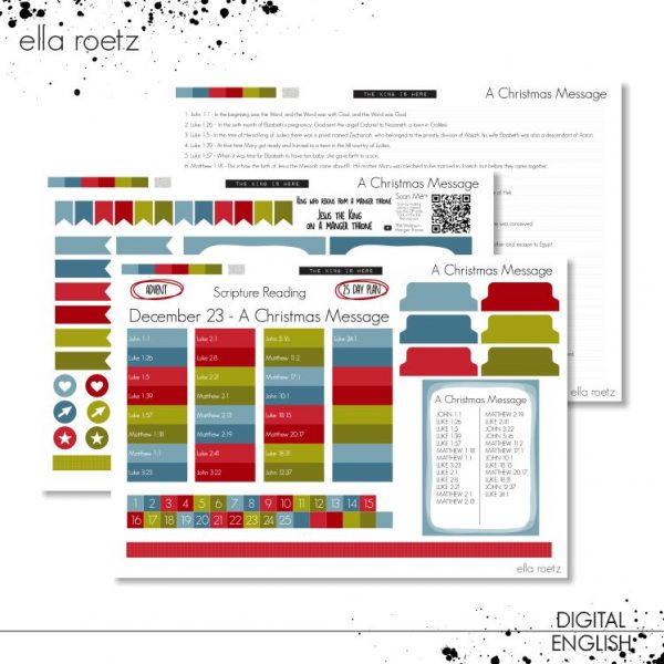A Christmas Message - Advent 2023 - Scripture Reading Plan