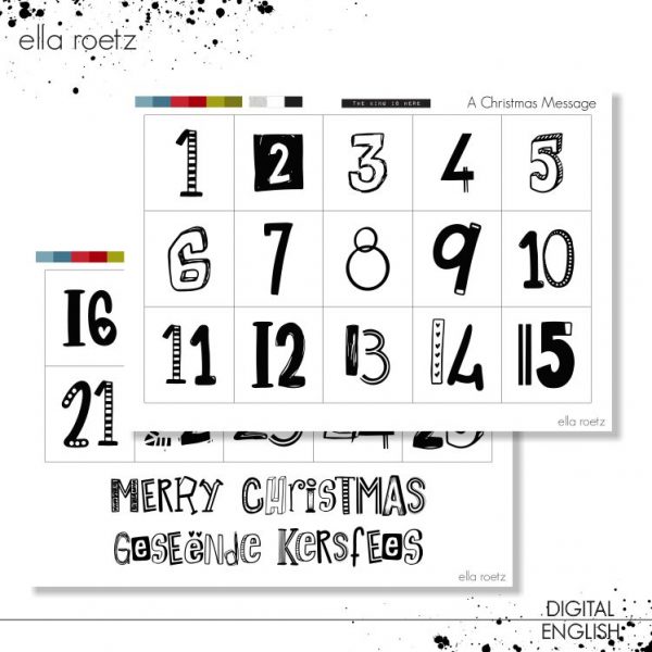 A Christmas Message - Advent Numbers